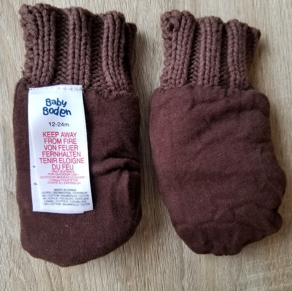 2011 vguc Mini Boden 12-24 months knit monkey hat & gloves FREAKING ADORABLE! - Picture 9 of 14
